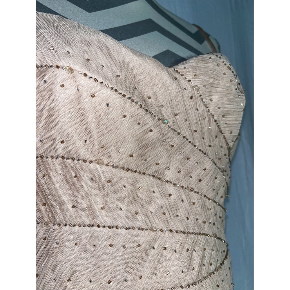 Vintage champagne formal dress